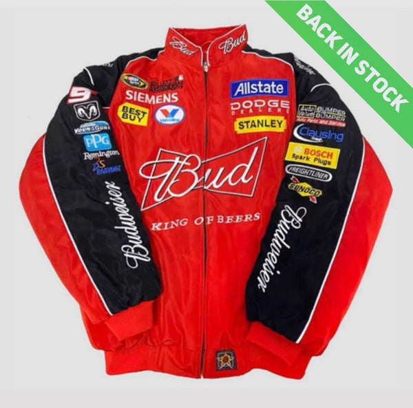 Retro “Red” Budweiser Rally Jacket