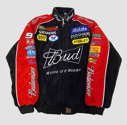 Retro “Black Budweiser” Rally Jacket