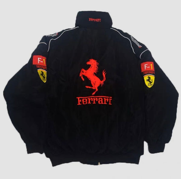 Retro “Black” Ferrari Rally Jacket
