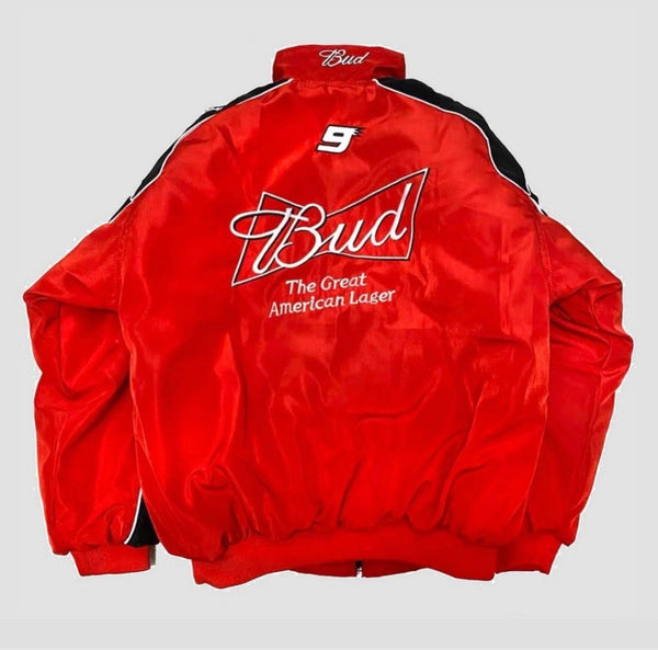 Retro “Red” Budweiser Rally Jacket