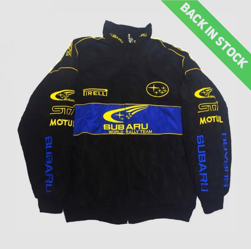 Retro “Black Subaru” Rally Jacket – Auto Apparel